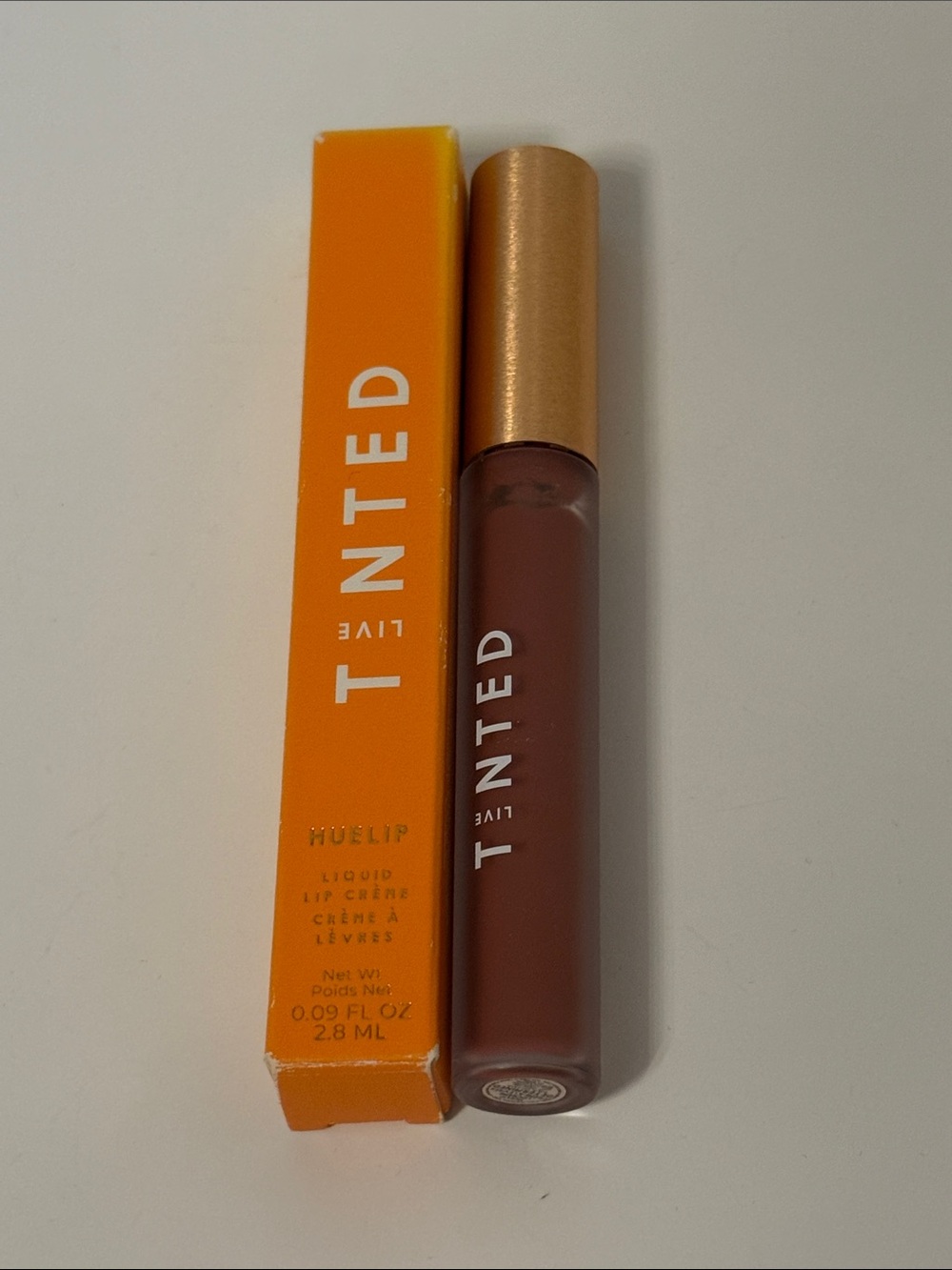 Live Tinted NEW Liquid Lip Crème - Warm Brown Determined .09 Fl oz Clean Beauty